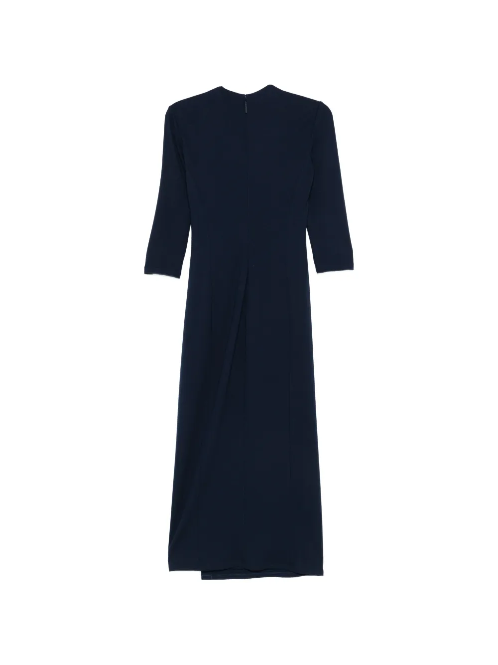  Giorgio Armani V-neck Draped Maxi Dress - Blue 