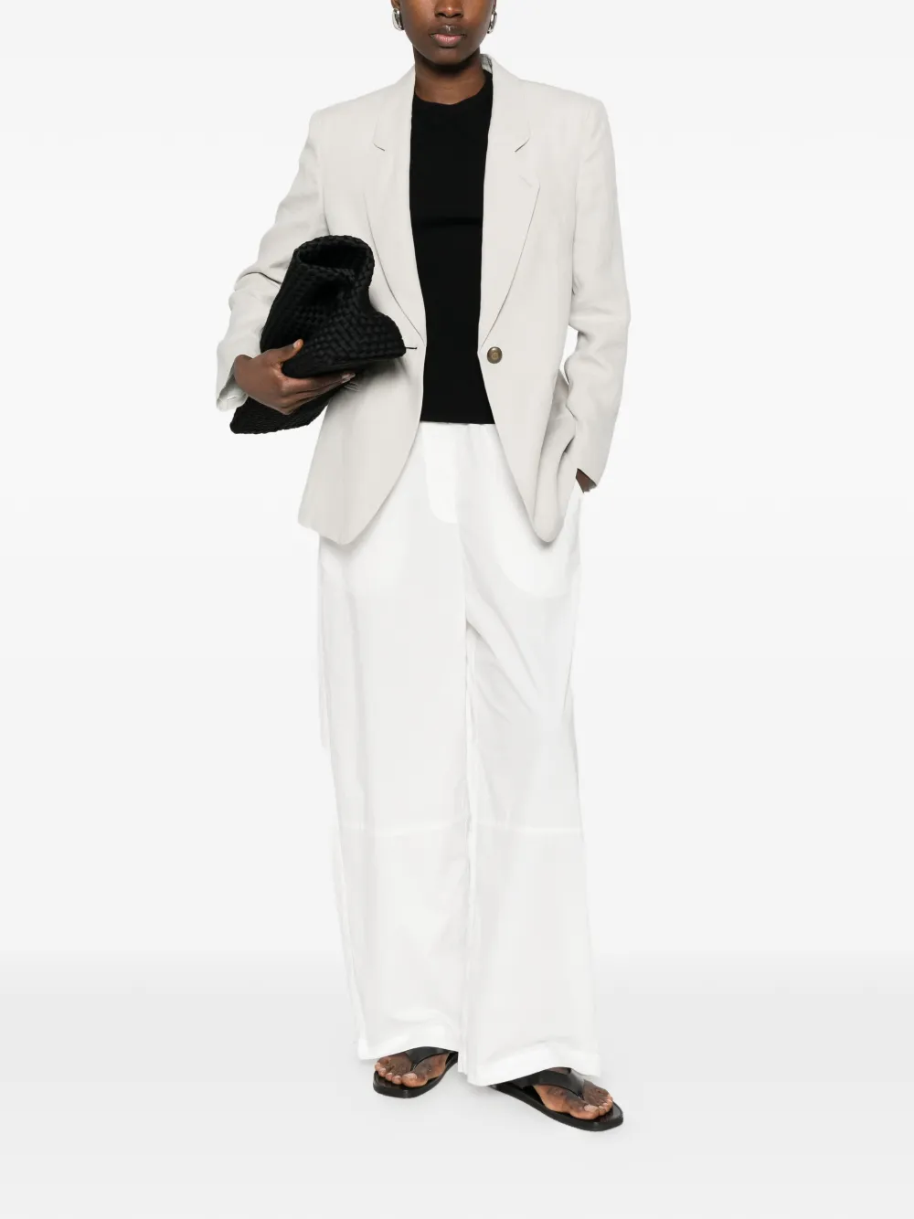  Giorgio Armani Button Single-breasted Blazer - Neutrals 