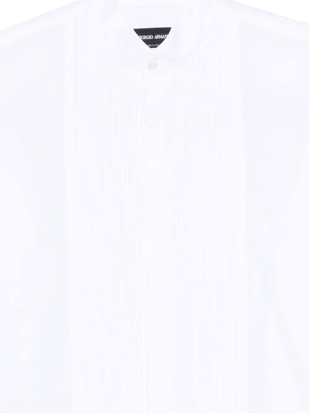 Giorgio Armani Geplooid overhemd Wit