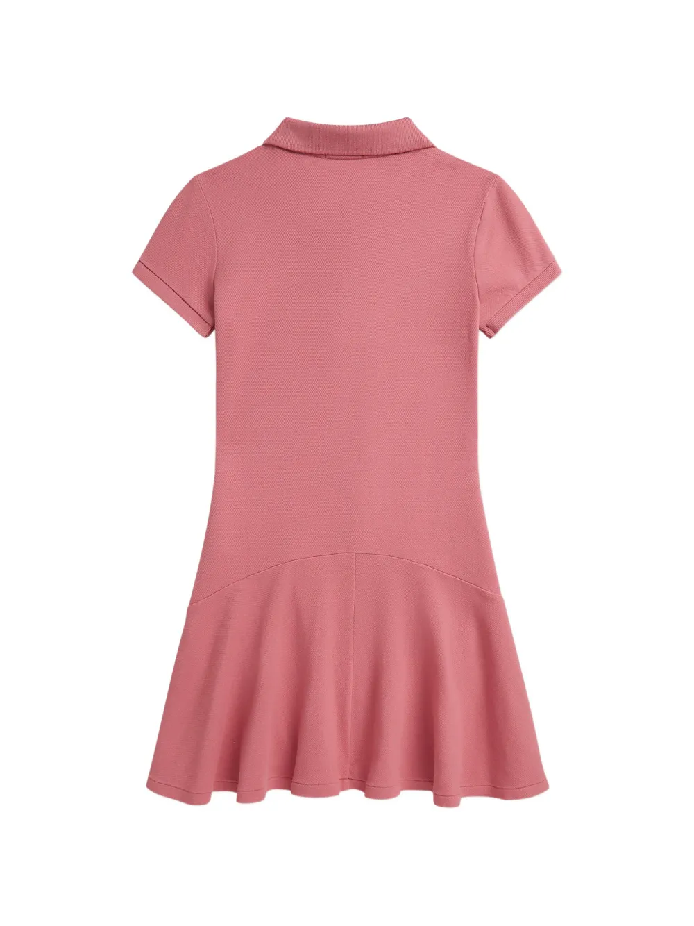 Flared-Hem Polo-Collar Dress