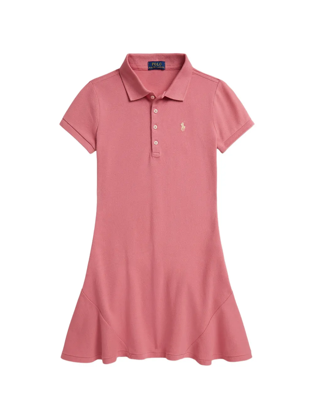 POLO RALPH LAUREN KIDS flared-hem polo-collar dress - Rosa