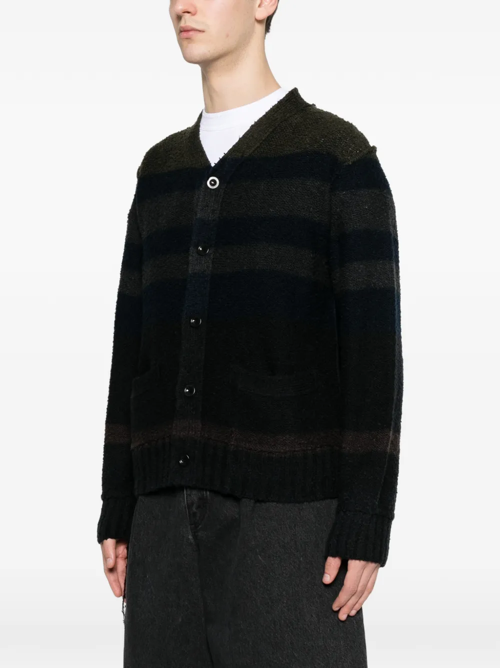 sacai Gestreept vest Zwart