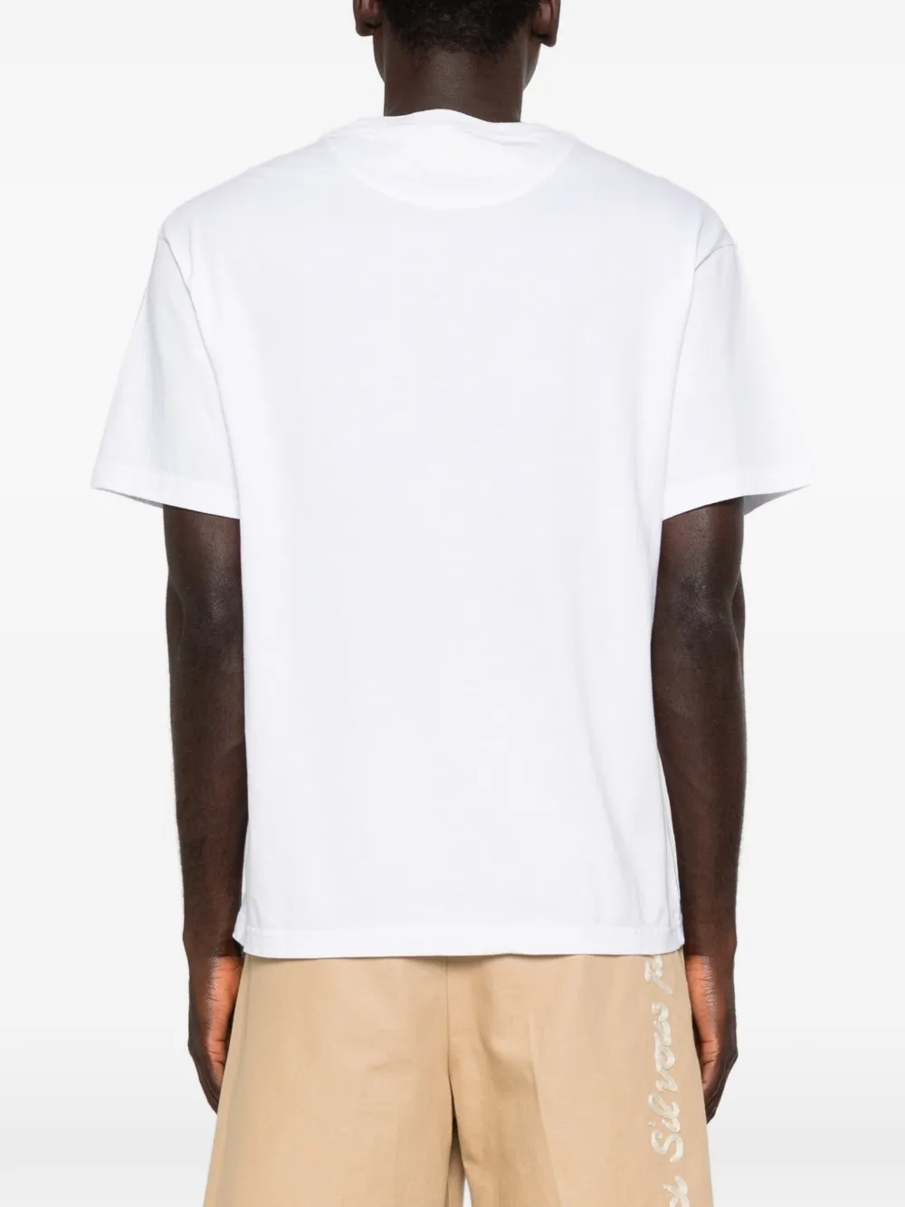 Floral-Embroidered T-Shirt
