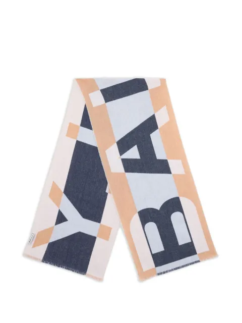 Bally geometric-logo scarf