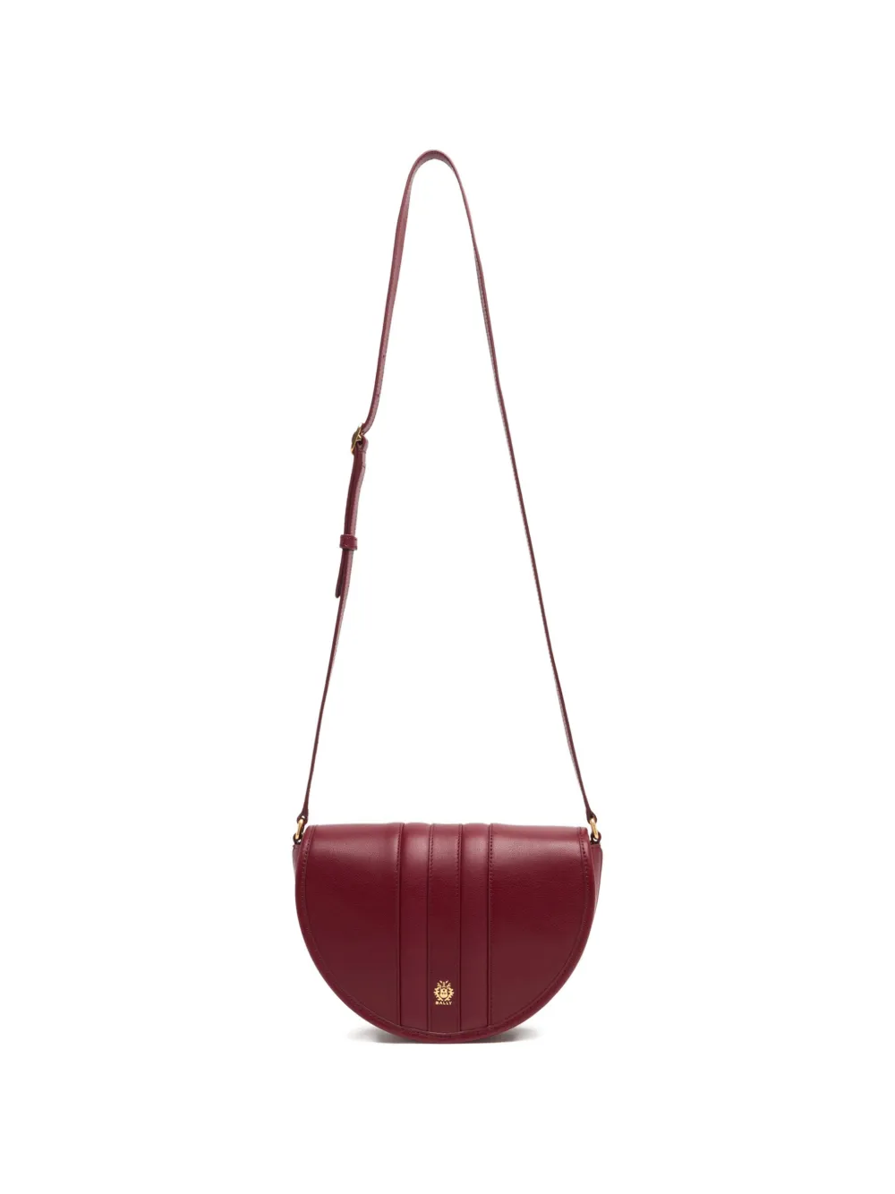 Bally small Signature panelled leather crossbody bag - Rosso