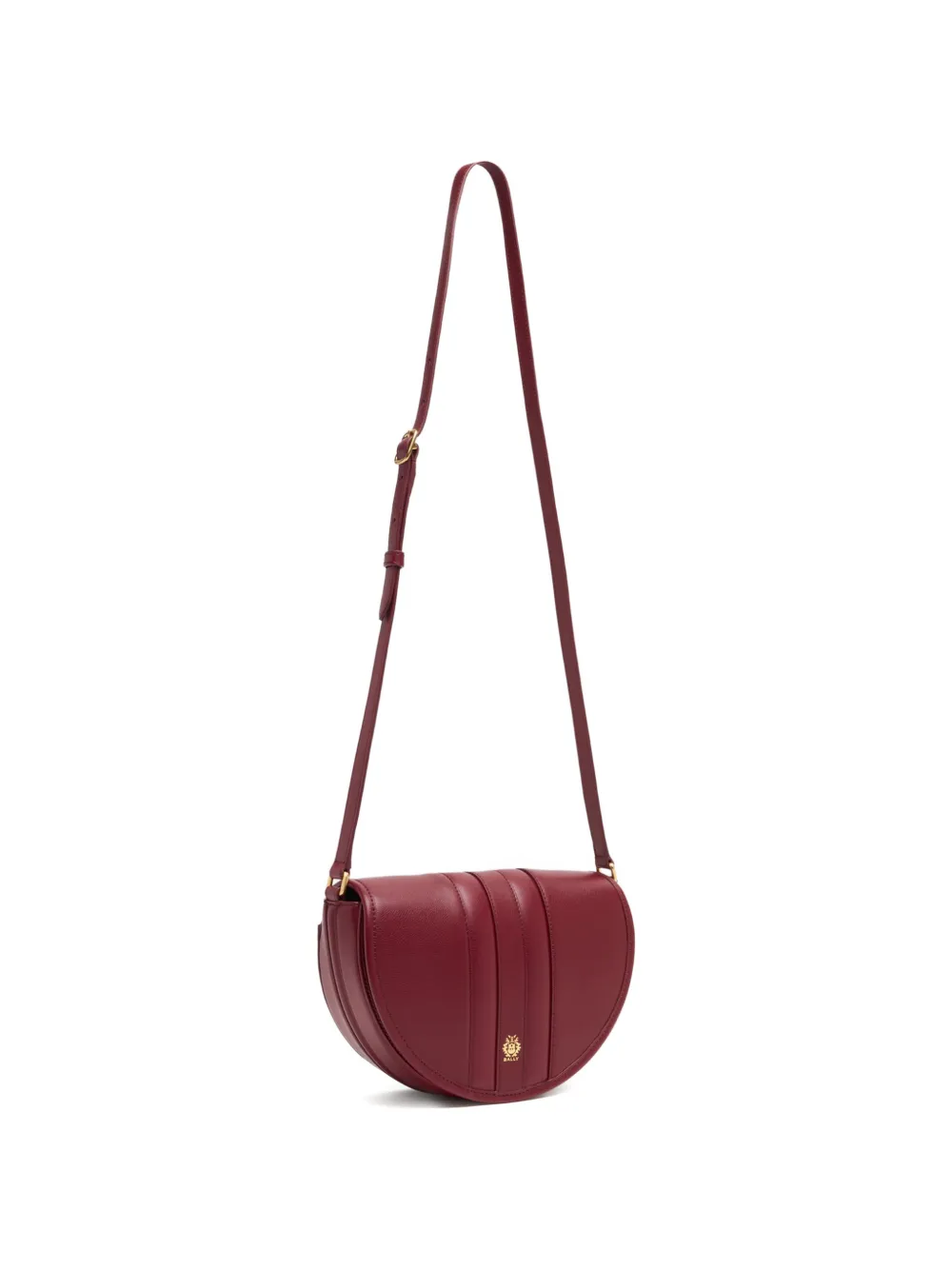  Bally Small Signature Panelled Leather Crossbody Bag - Red 