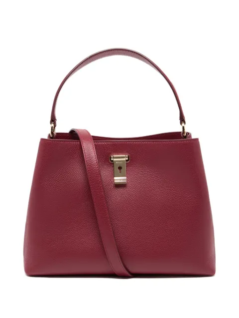 Bally medium Lock Me grained-leather shoulder bag