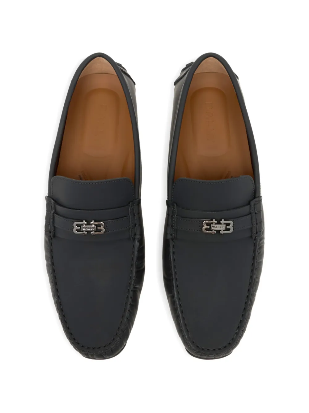 Bally Pilot Driver leather loafers Zwart