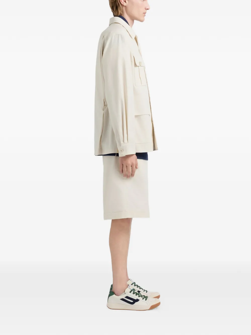  Bally Saharan Flap-pocket Cotton Jacket - Neutrals 