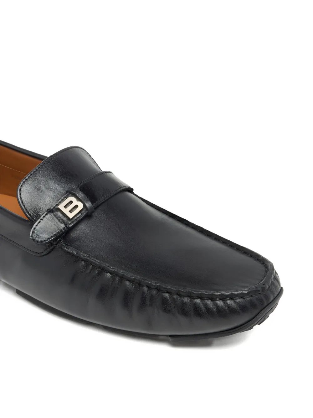Bally Pilot Driver leather loafers Zwart