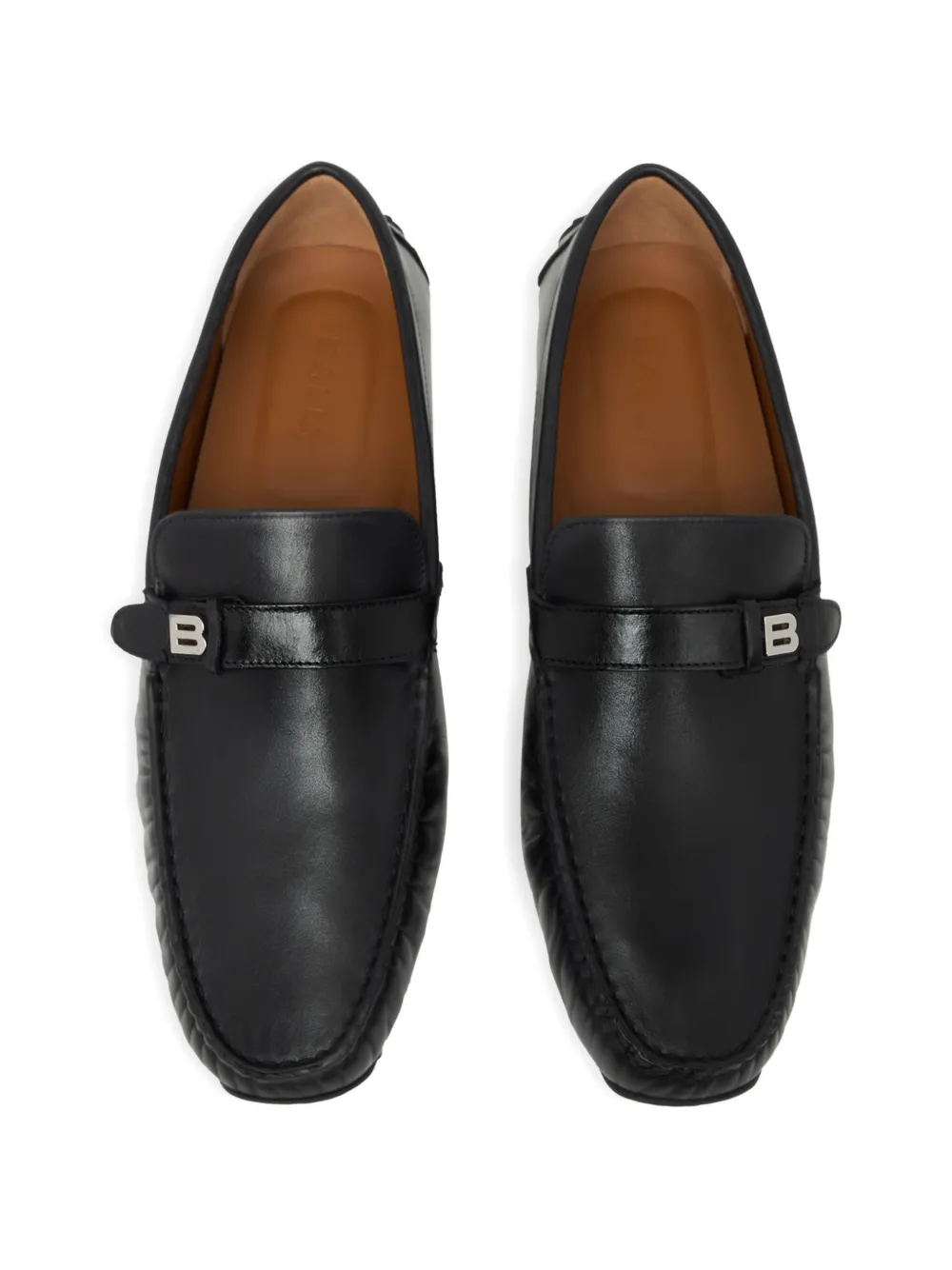 Bally Pilot Driver leather loafers Zwart