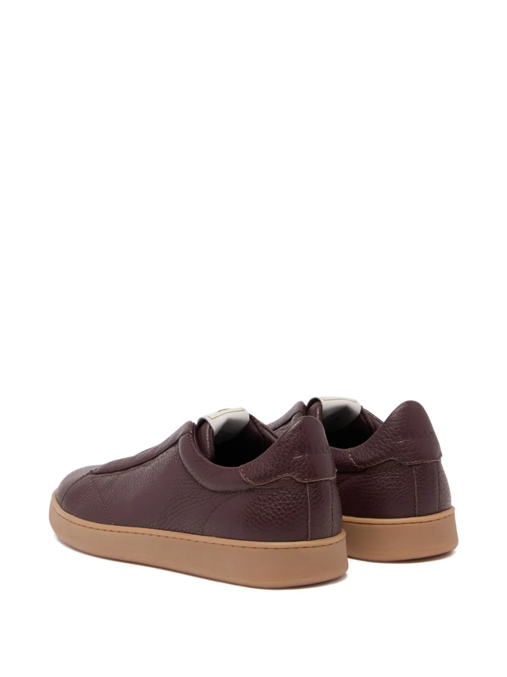Bally Crest sneakers van bewerkt leer Bruin