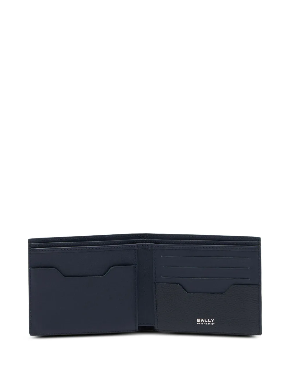  Bally Capitol Grained Leather Wallet - Blue 