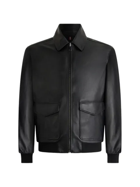 Bally reversible leather jacket