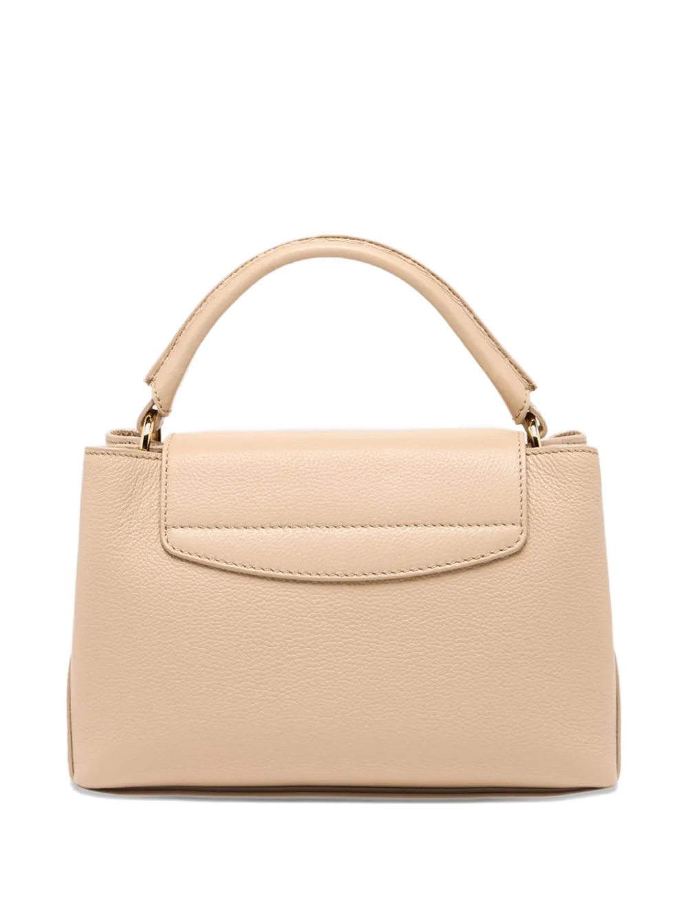  Bally Small Lock Me Grained-leather Tote - Neutrals 