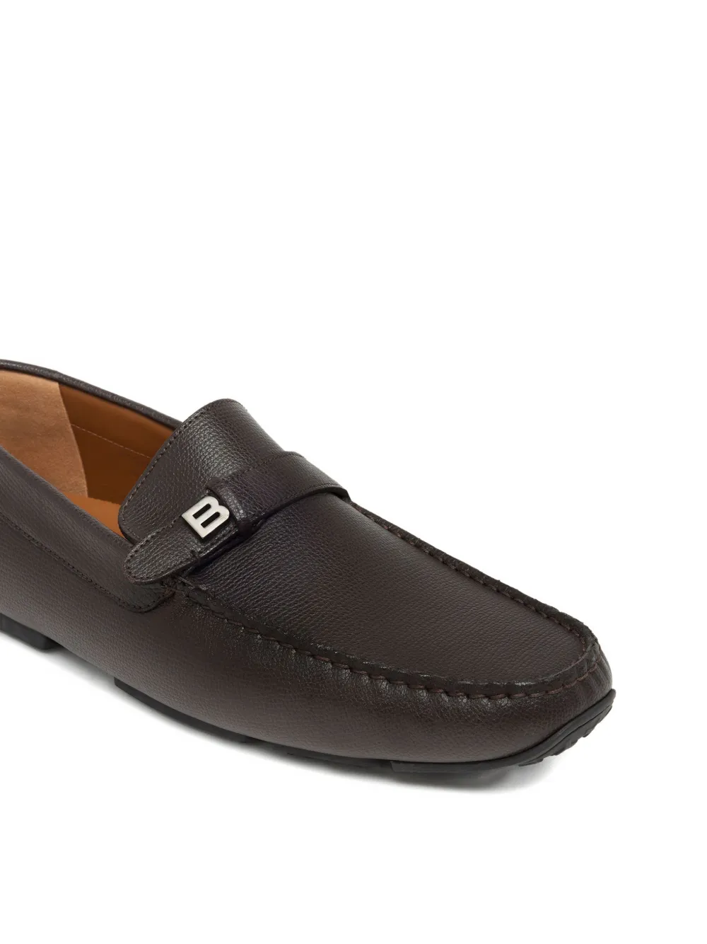 Bally Pilot Driver grained-leather loafers Bruin