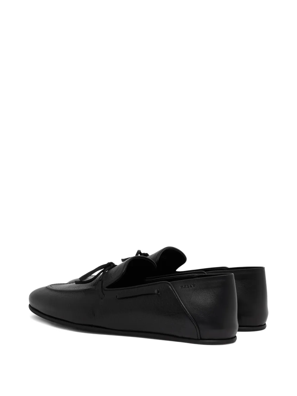 Bally Eclat grained-leather loafers Zwart