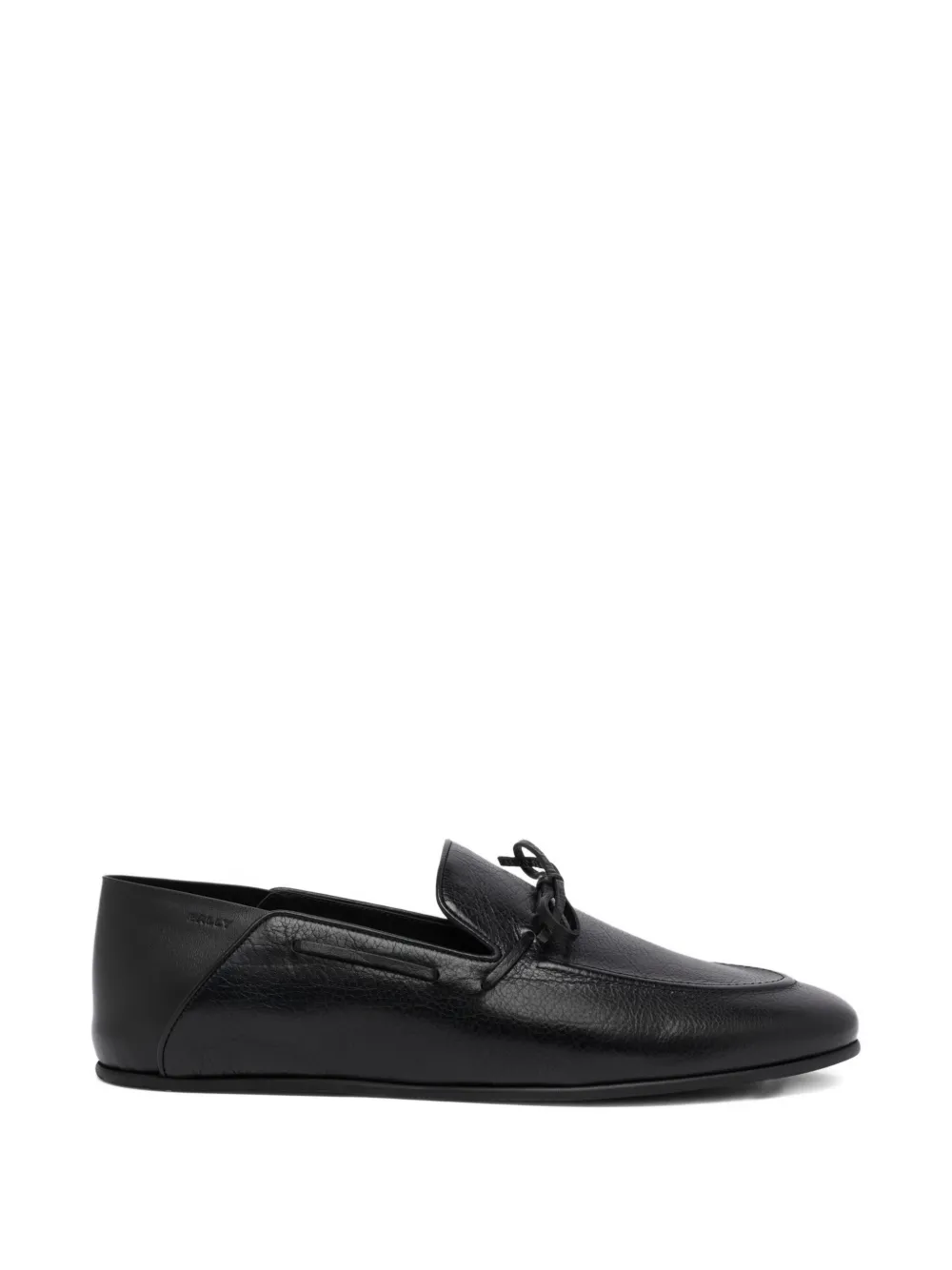 Bally Eclat grained-leather loafers Zwart