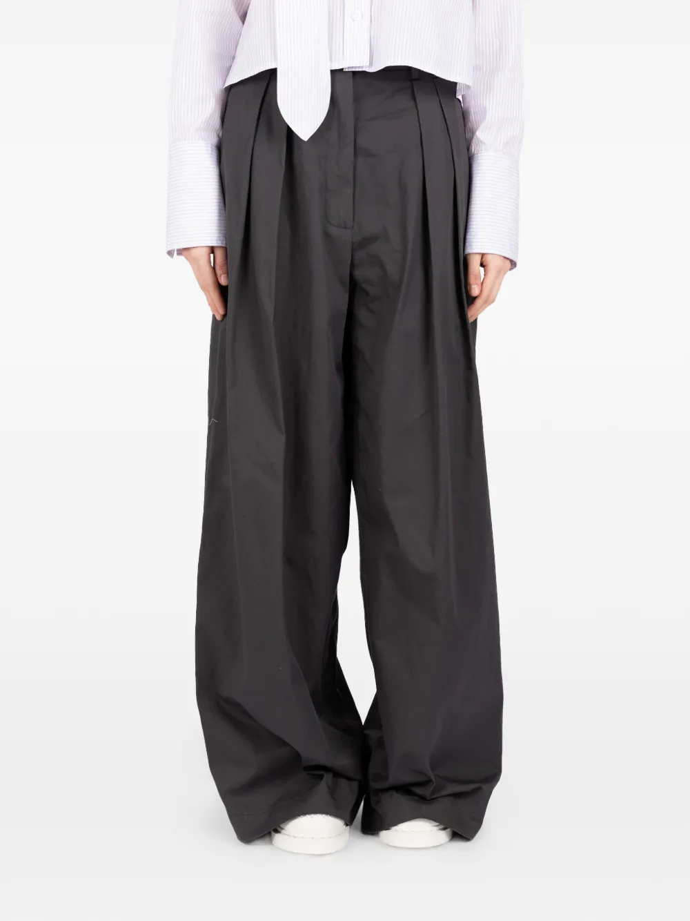 Société Anonyme Andy pleated wide trousers - Grigio