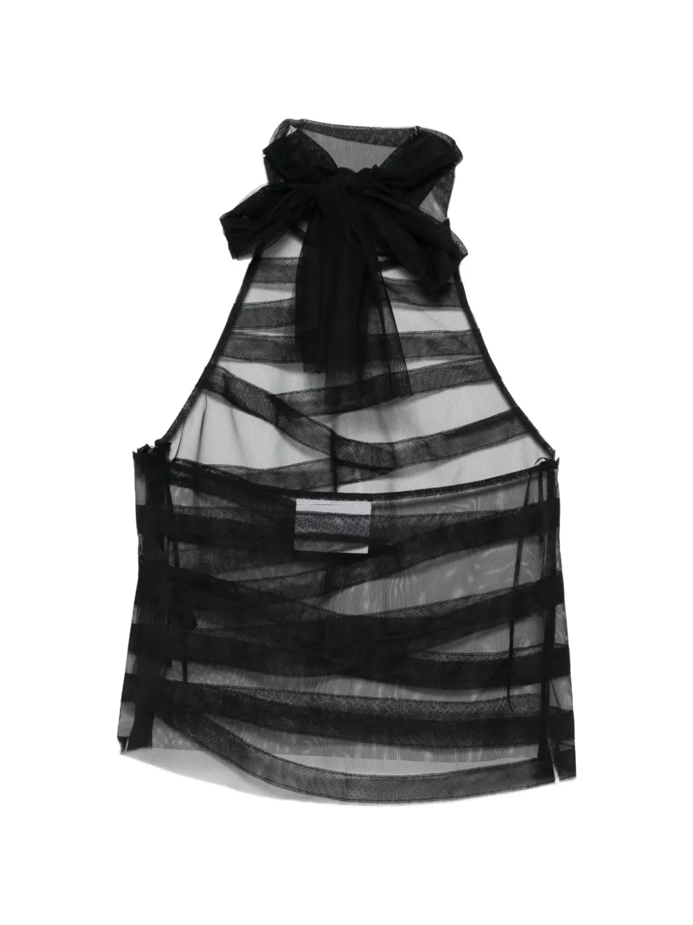  Erika Cavallini Bow Striped Top - Black 