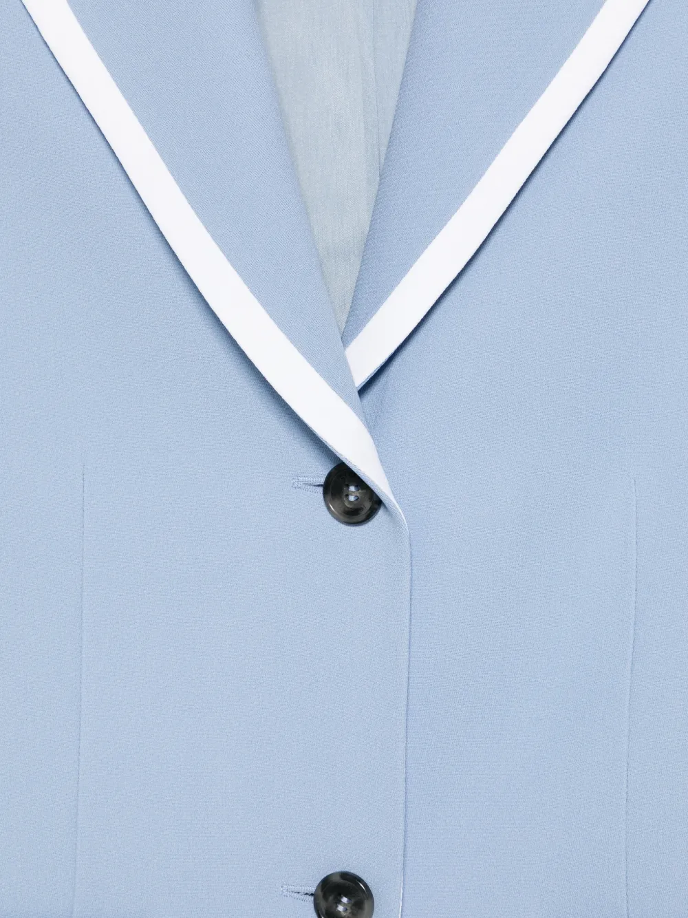  Iceberg Contrasting-trim Blazer - Blue 
