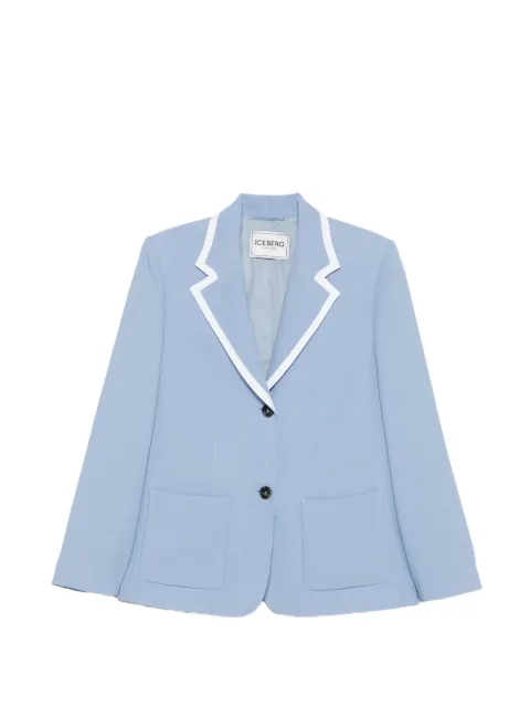 Iceberg contrasting-trim blazer