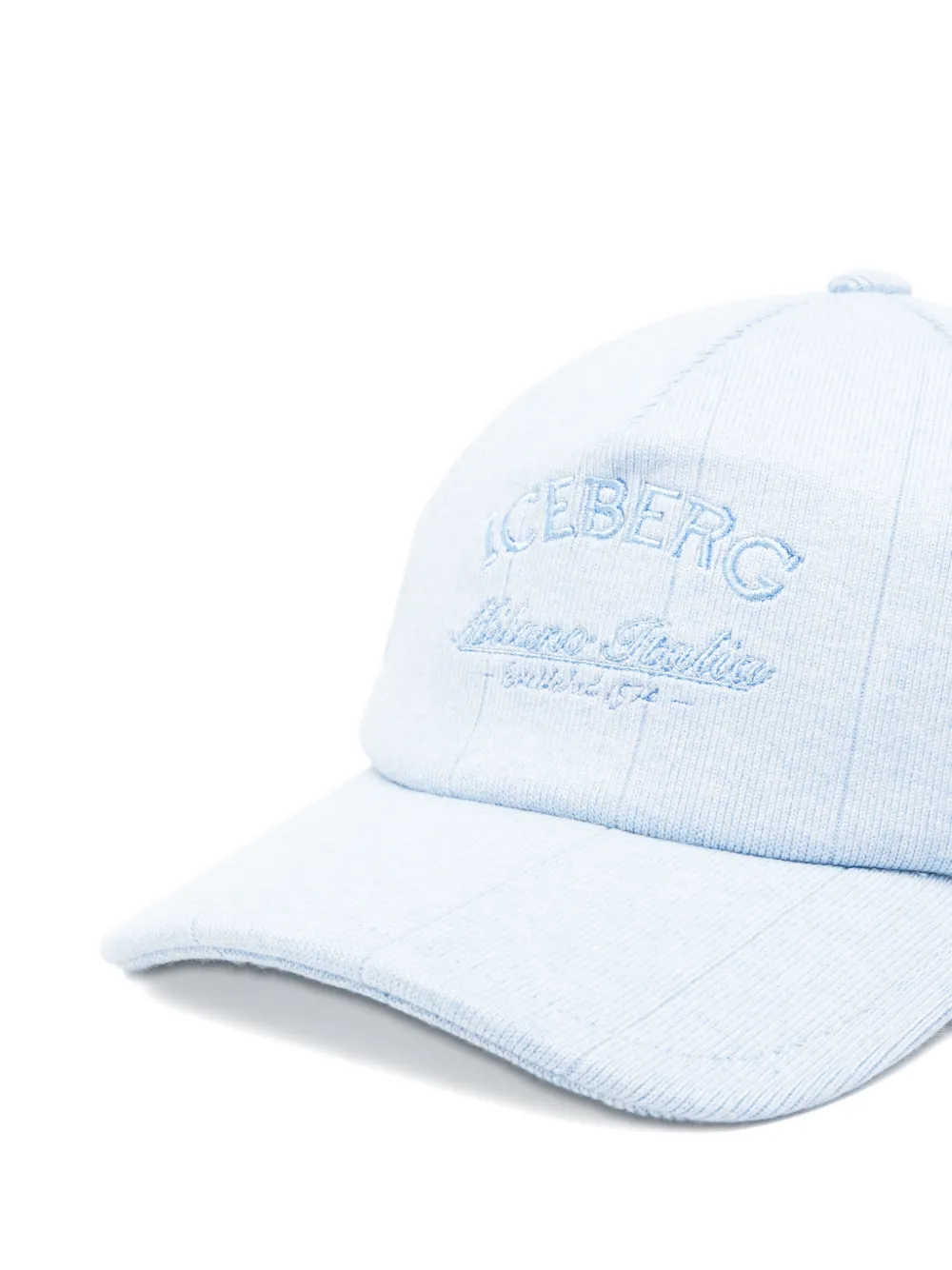  Iceberg Logo-embroidered Cap - Blue 