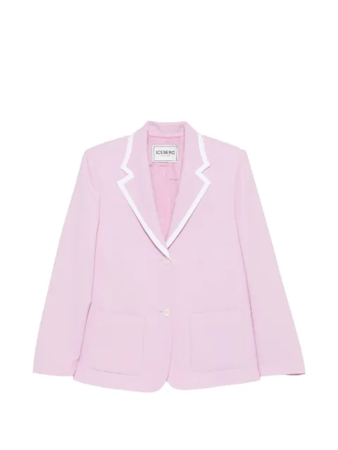 Iceberg contrasting-trim blazer