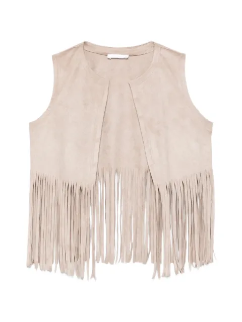 Miss Grant Kids fringed-detail gilet