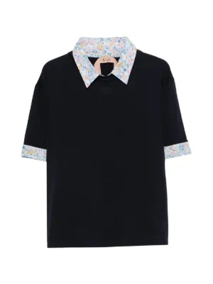 Nº21 ヌメロヴェントゥーノ ビジューカットソー　Tシャツ 38 ブラック Nº21（ヌメロ・ヴェントゥーノ）ウィメンズ Tシャツ - FARFETCH