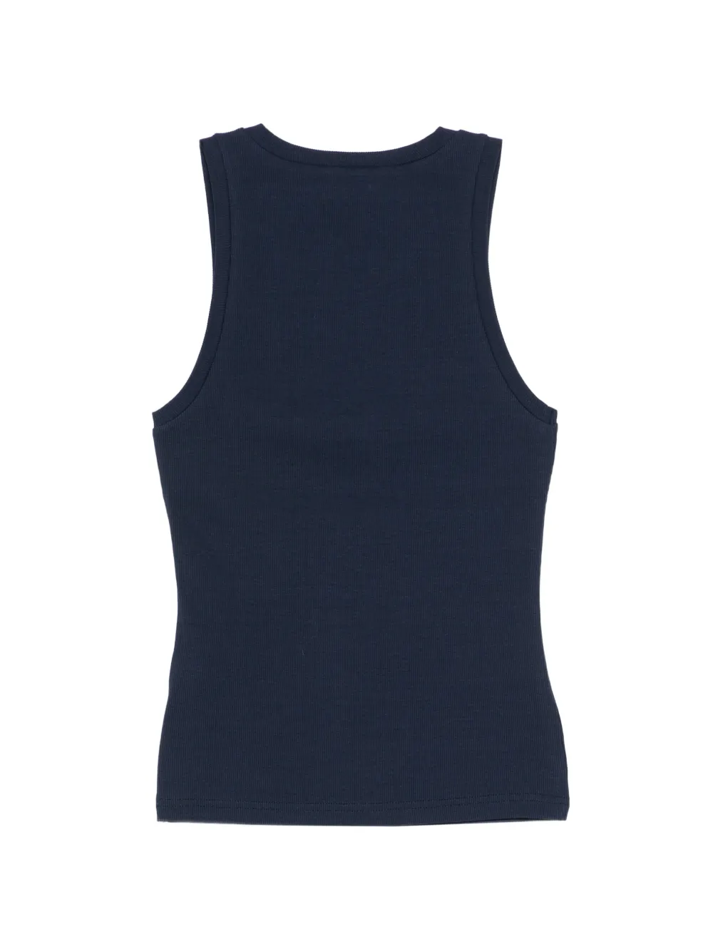 Iceberg Geribbelde top met geborduurd logo Blauw