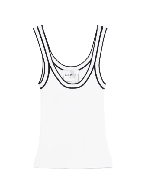 Iceberg double-strap knit top