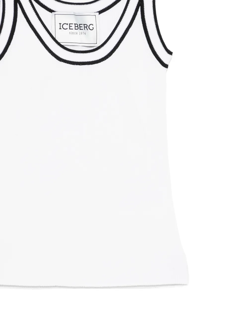  Iceberg Double-strap Knit Top - White 
