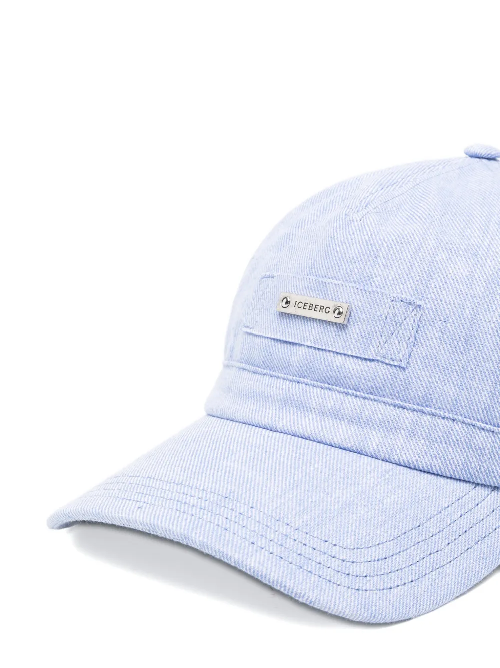  Iceberg Gorra Con Placa Del Logo - Azul 