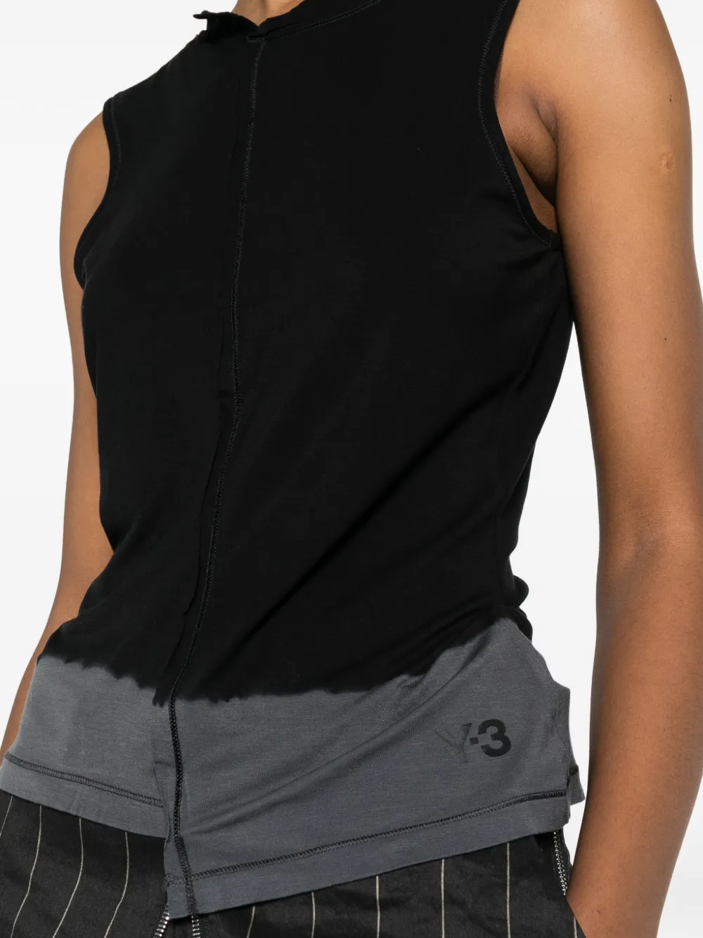 Y-3 Mouwloze top Zwart