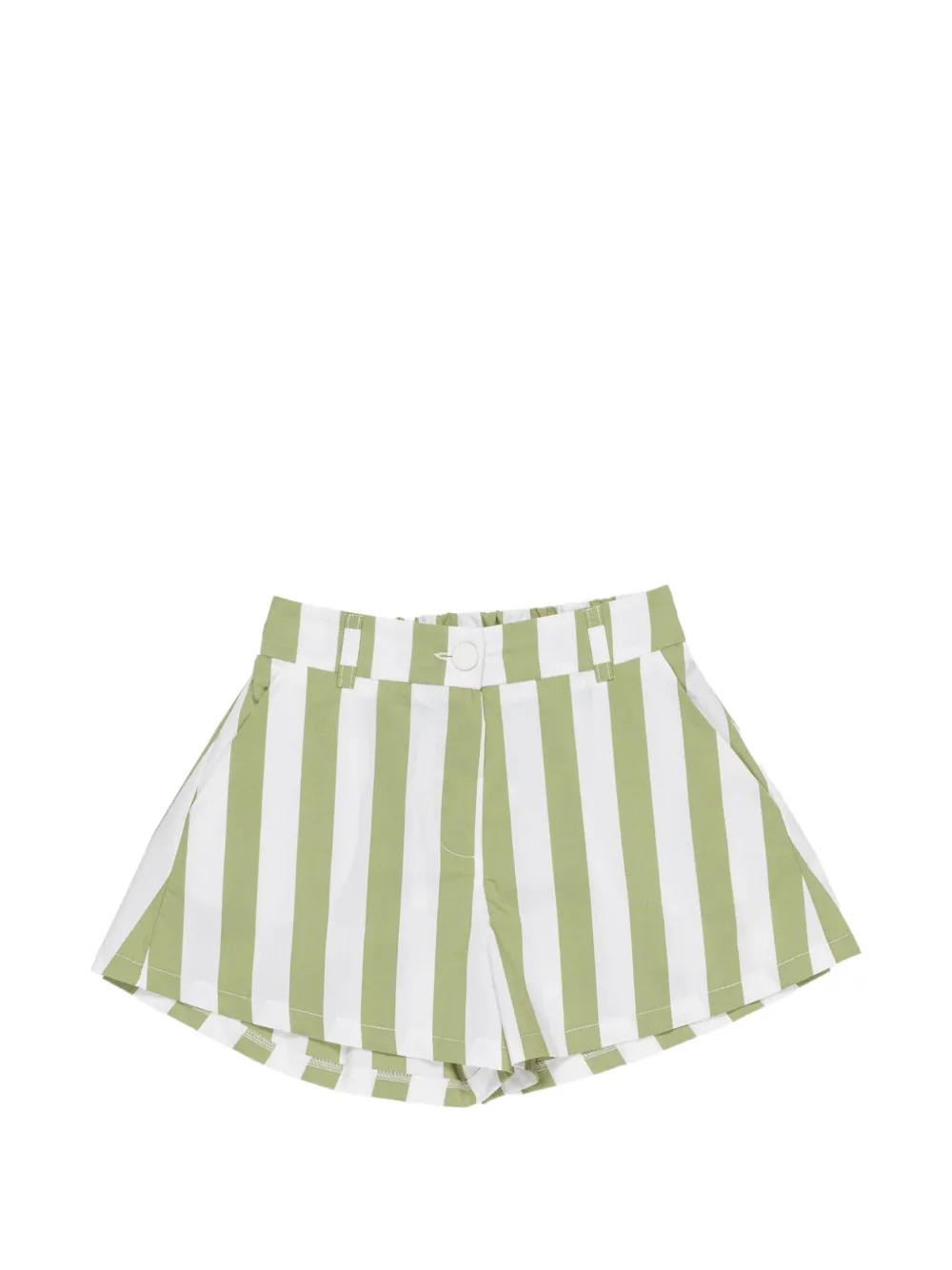 Miss Grant Kids striped shorts - Verde