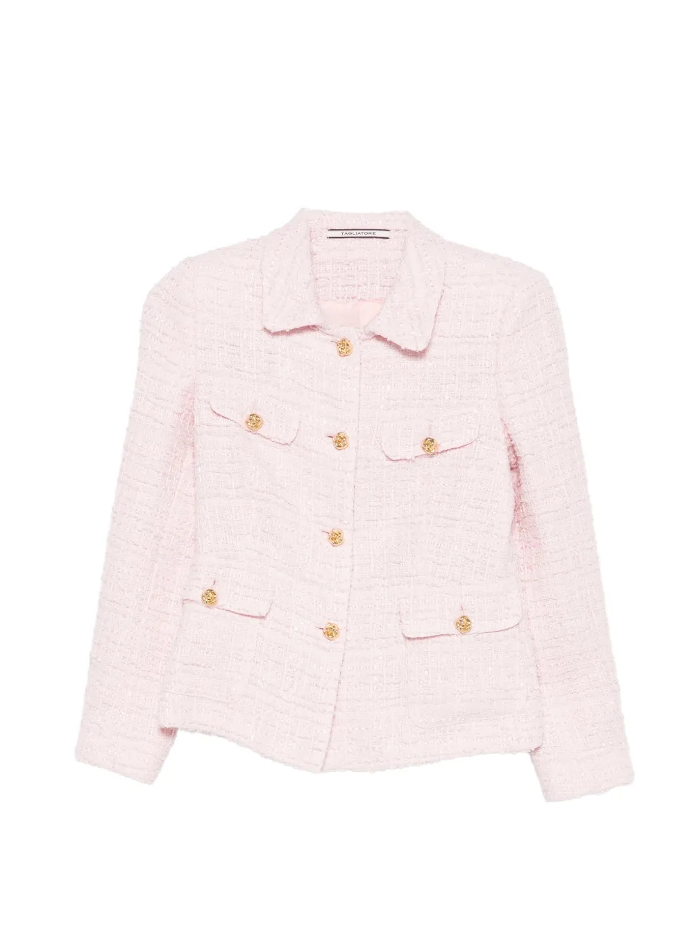 Tagliatore buttoned tweed jacket - Rosa