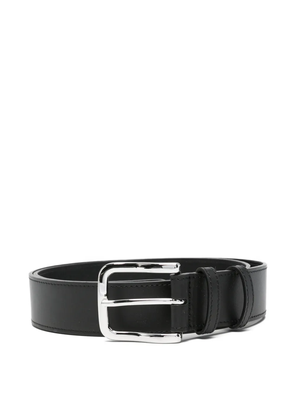 Iceberg logo-print leather belt - Nero