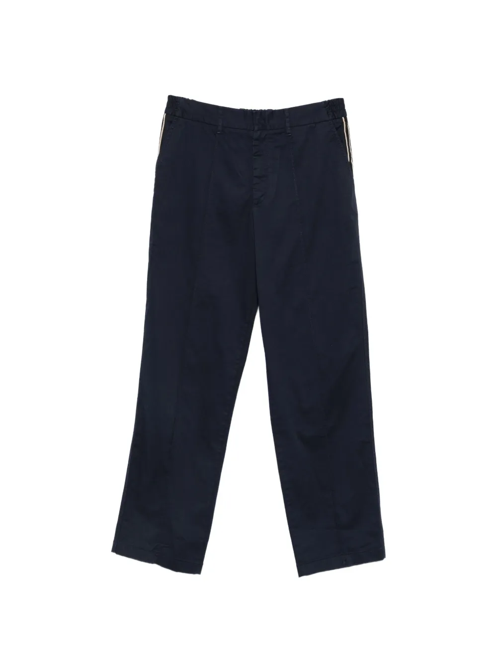 Iceberg elasticated-waist cotton trousers - Blu