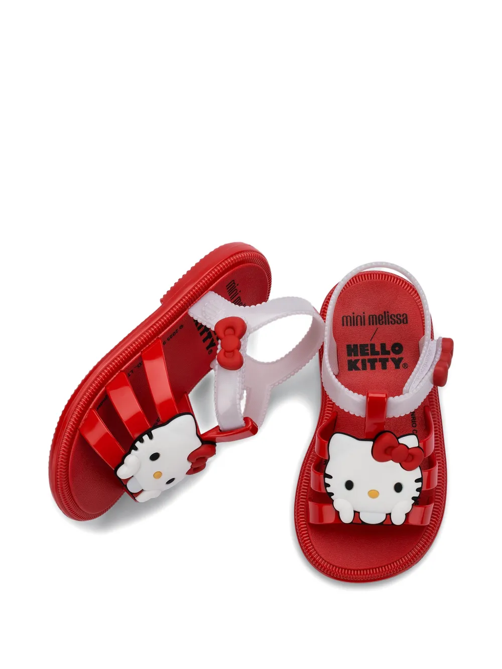Mini Melissa Sandalen met applicatie Rood