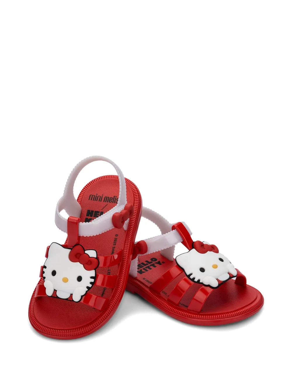 Mini Melissa Sandalen met applicatie Rood
