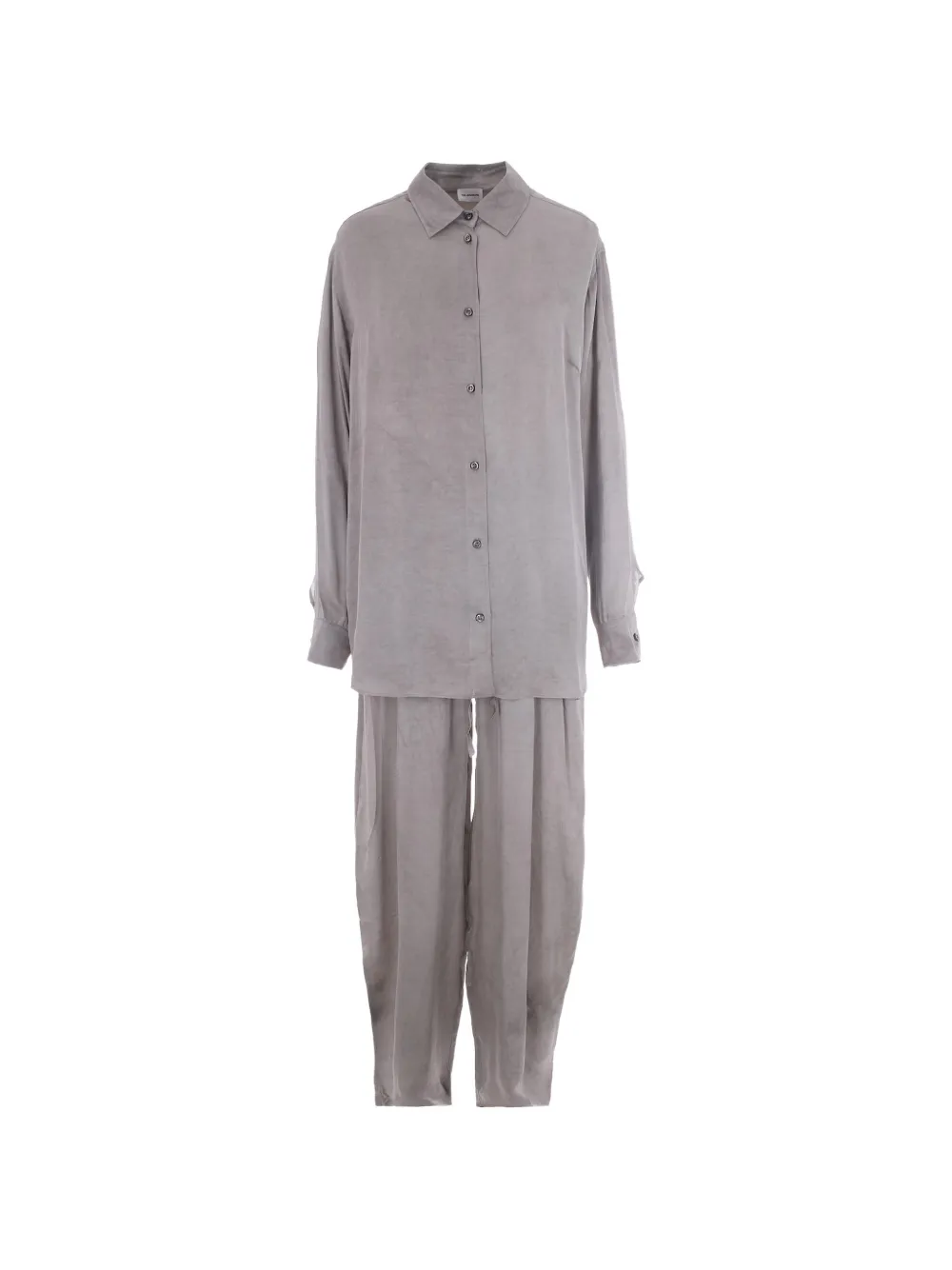 THE ANDAMANE buttoned shirt & trousers set - Grau