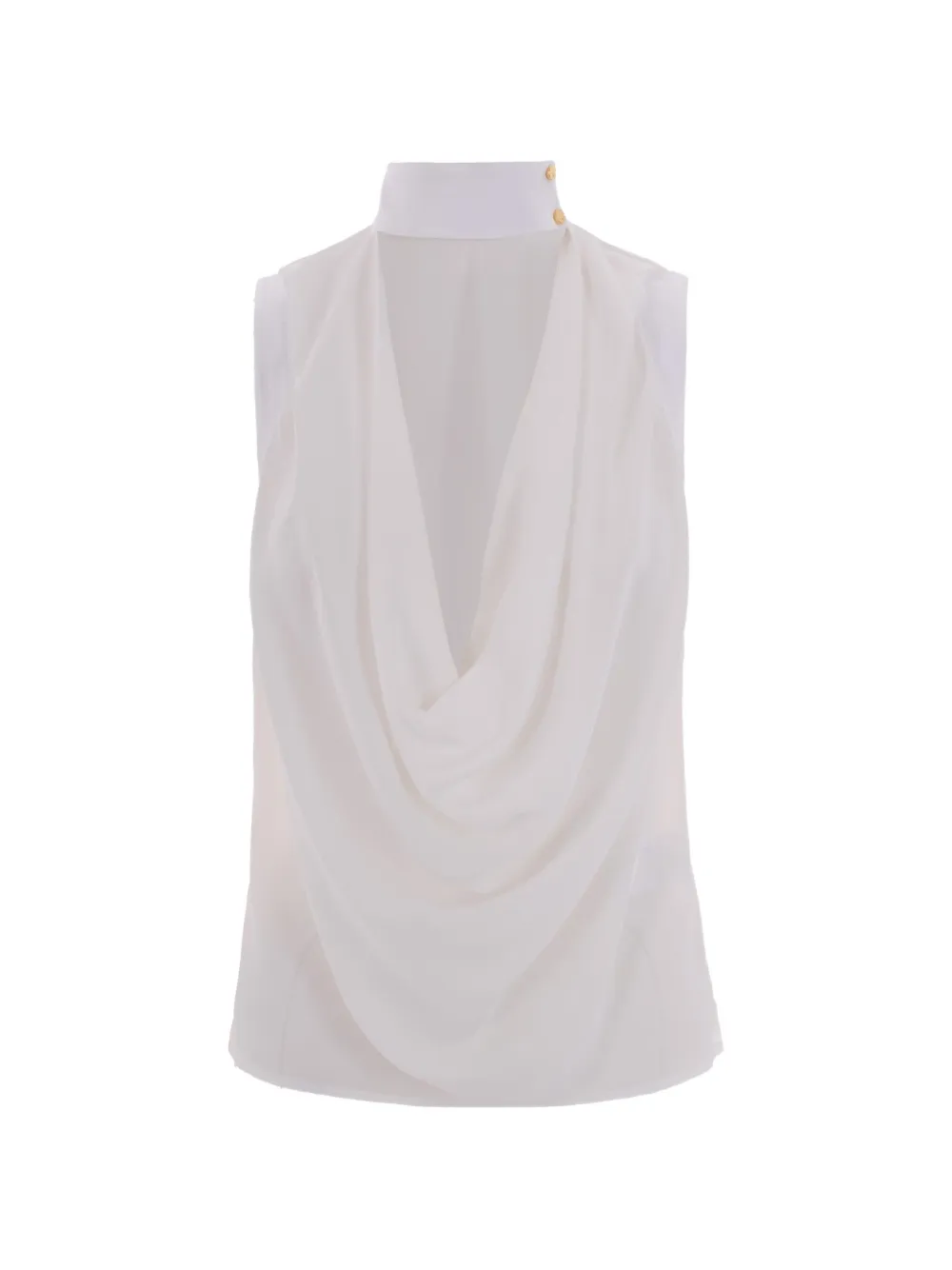 Elisabetta Franchi drapped blouse - Bianco