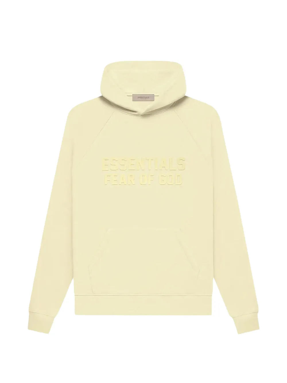 FEAR OF GOD ESSENTIALS Hoodie mit Logo-Prägung - Gelb