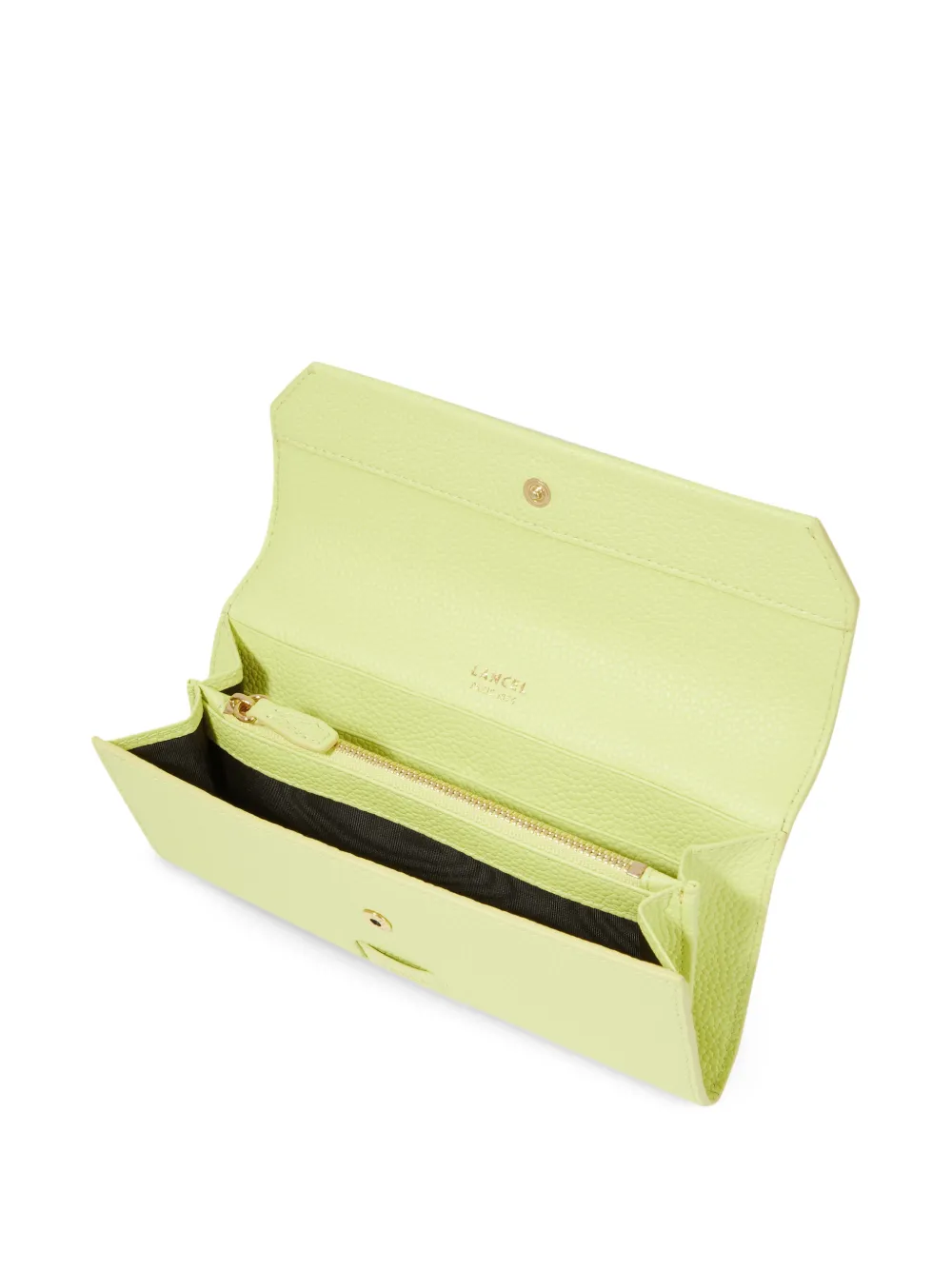 Lancel Smalle portemonnee Geel