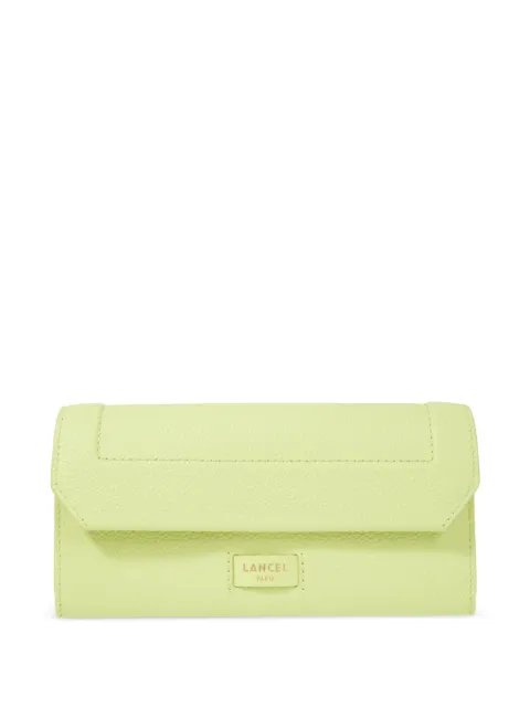 Lancel slim flap wallet