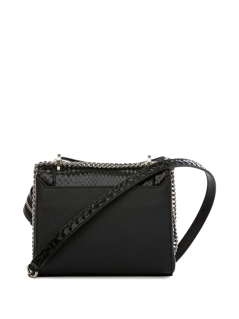 Lancel Kleine tas met omslag met slangen-effect Zwart