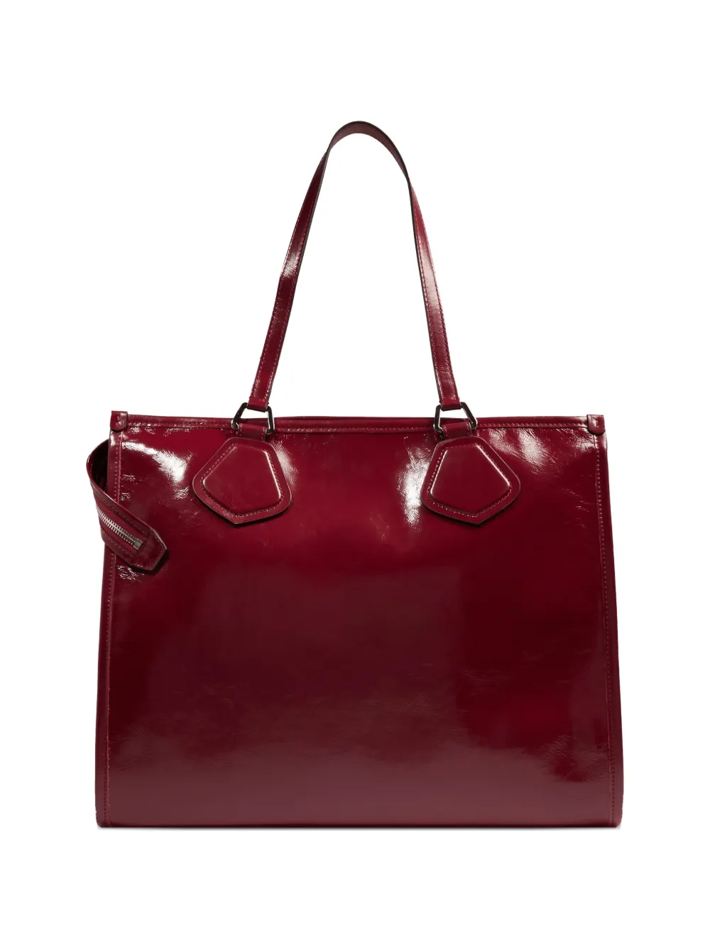 Lancel L Zip Tote Bag - Red 