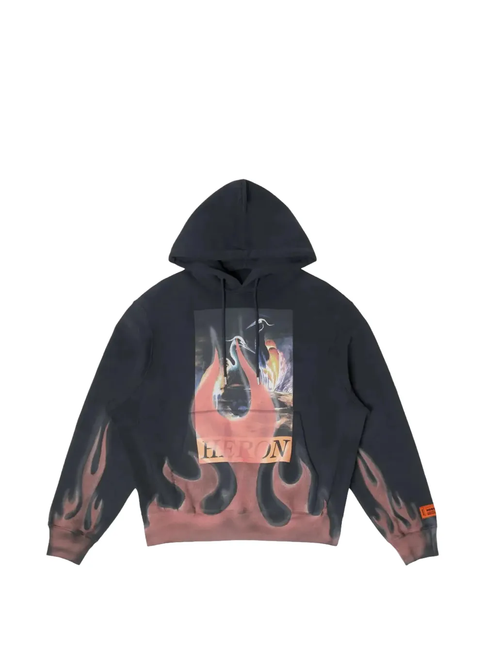 Heron Preston Times Flames hoodie - Nero