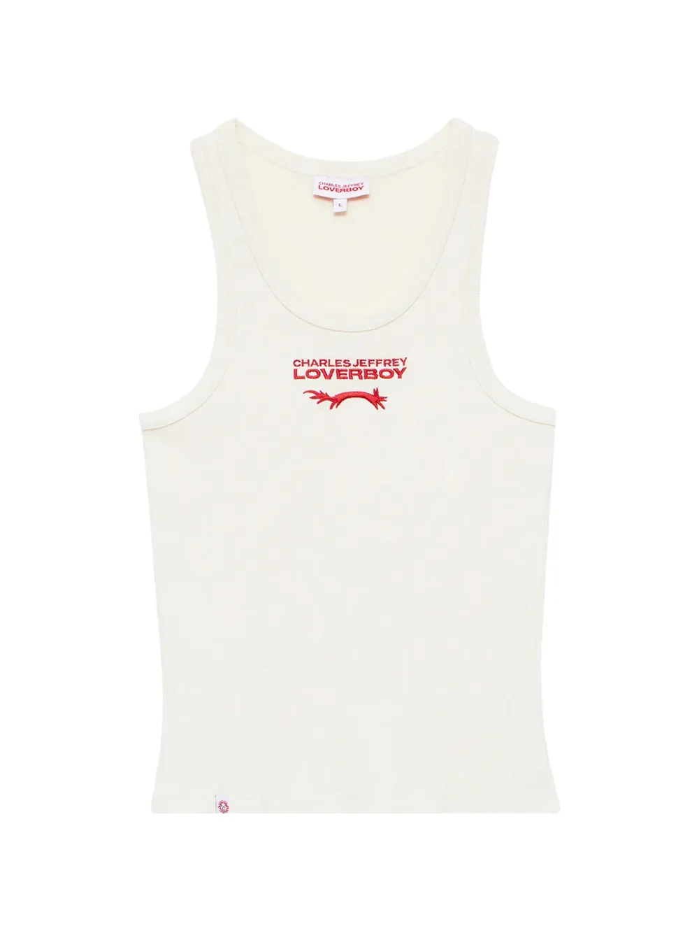 Charles Jeffrey Loverboy logo-detail tank top - Toni neutri